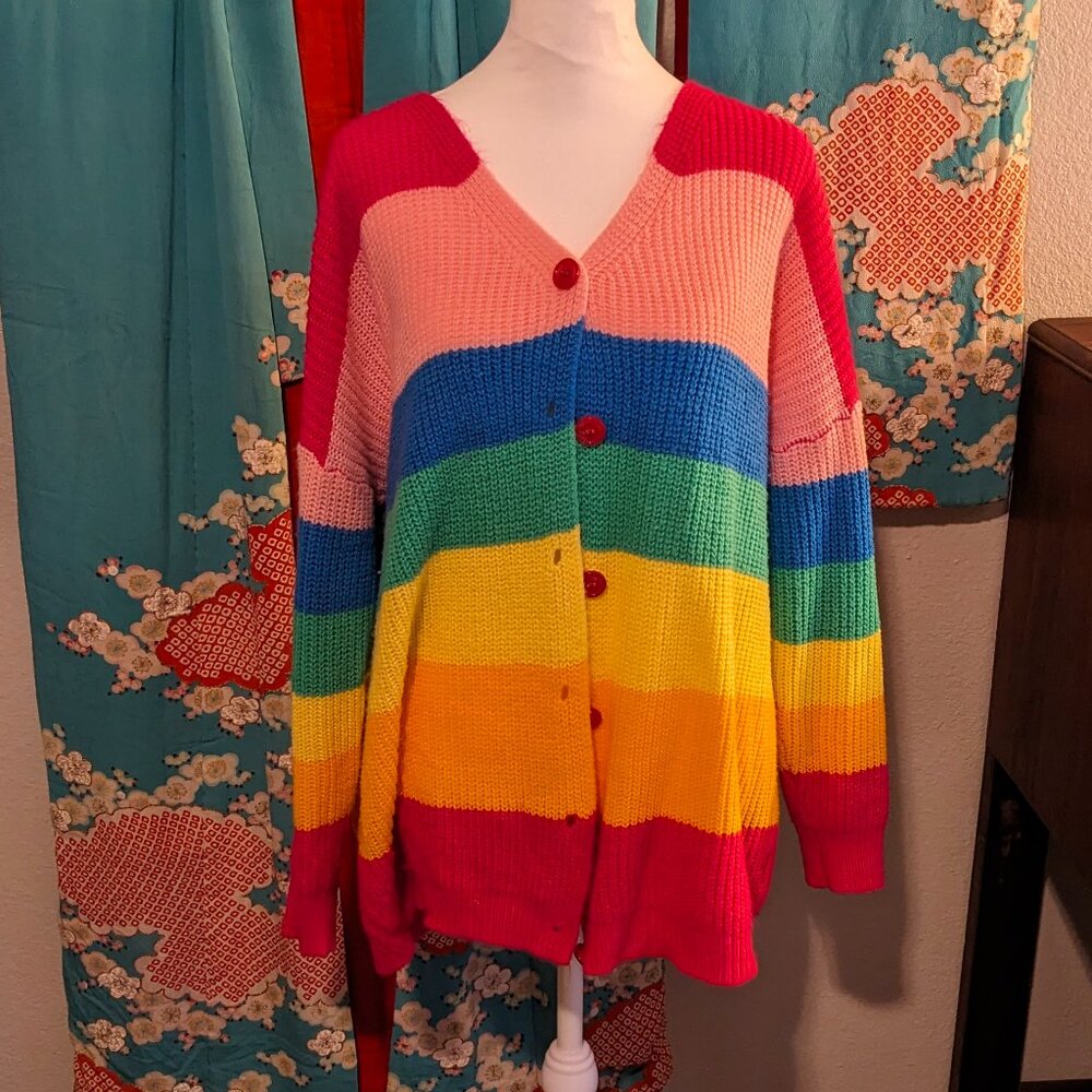 Rainbow Oversized Sweater